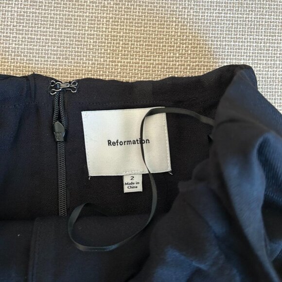 NEW Reformation Auli Halter Top Sz2 Black - Picture 8 of 10